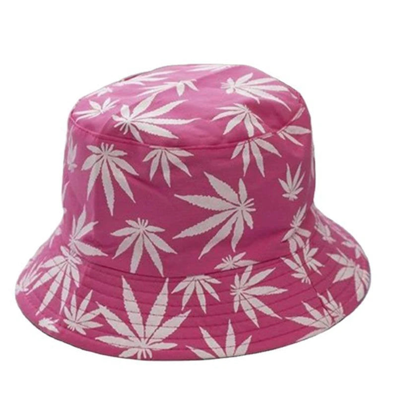 Maple Leaf Print Bucket Hat