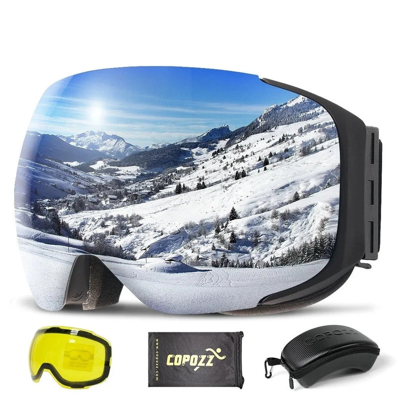 UV400 Anti-fog Ski Goggles