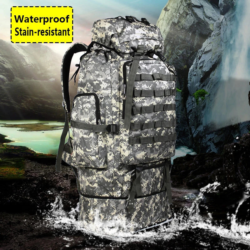 100L Waterproof Travel Backpack