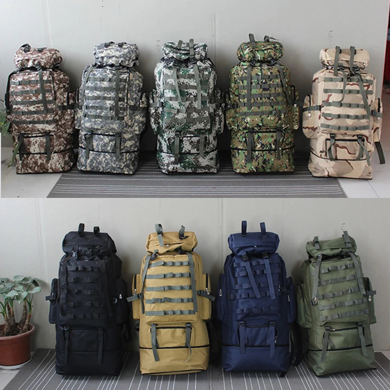 100L Waterproof Travel Backpack