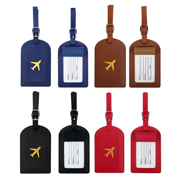 PU Leather Suitcase Luggage Tag