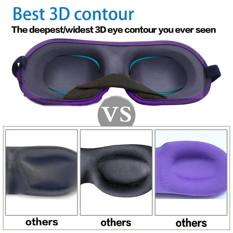 Contoured sleep mask